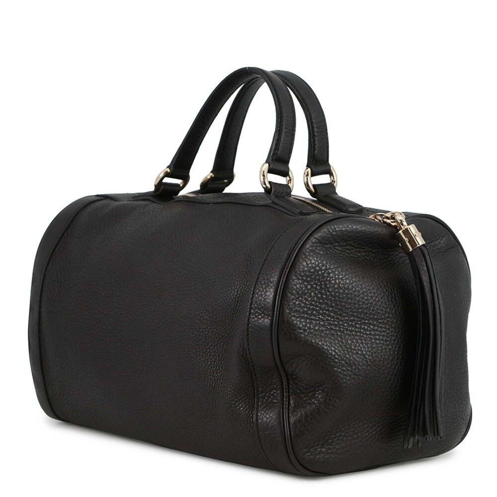 GUCCI Authentic Black Leather Boston Bag - Picture 2 of 16
